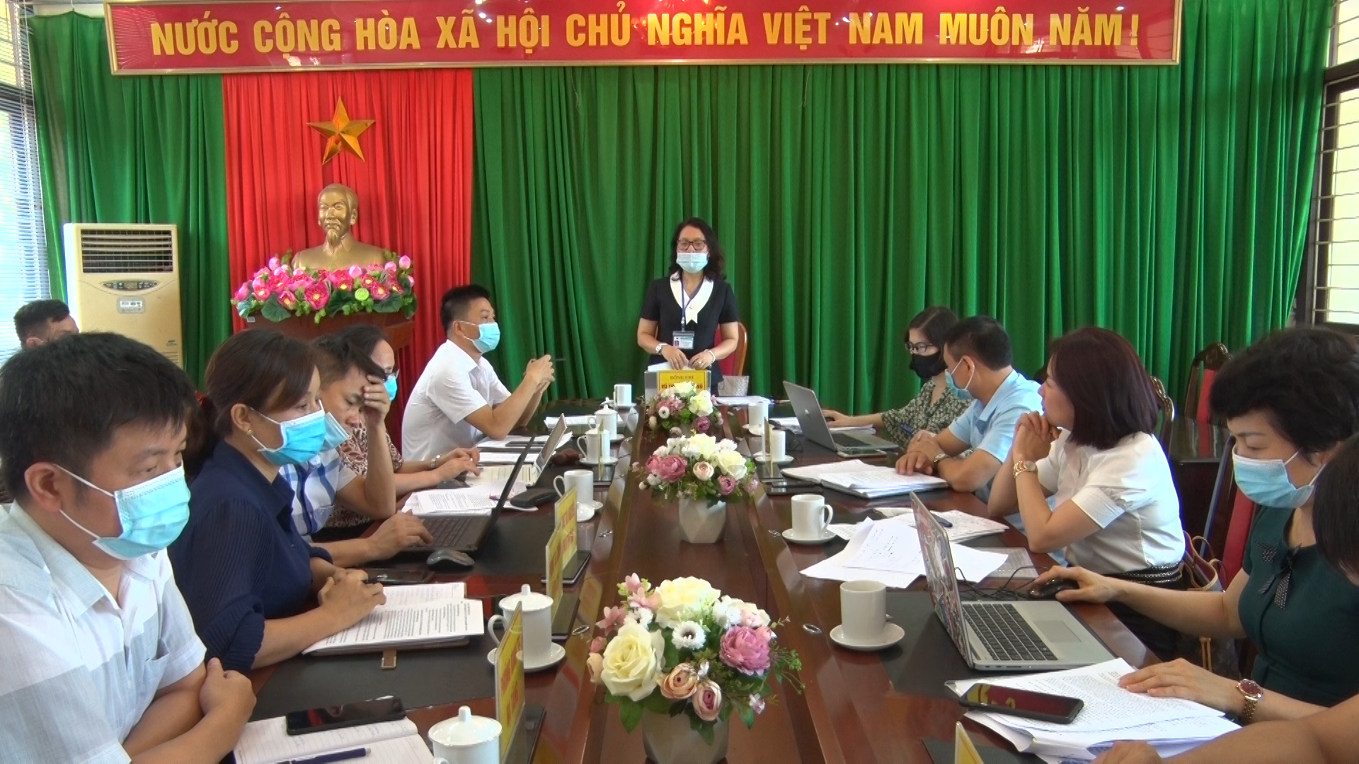 Đoàn công tác Sở Giáo dục & Đào tạo làm việc tại huyện Vị Xuyên