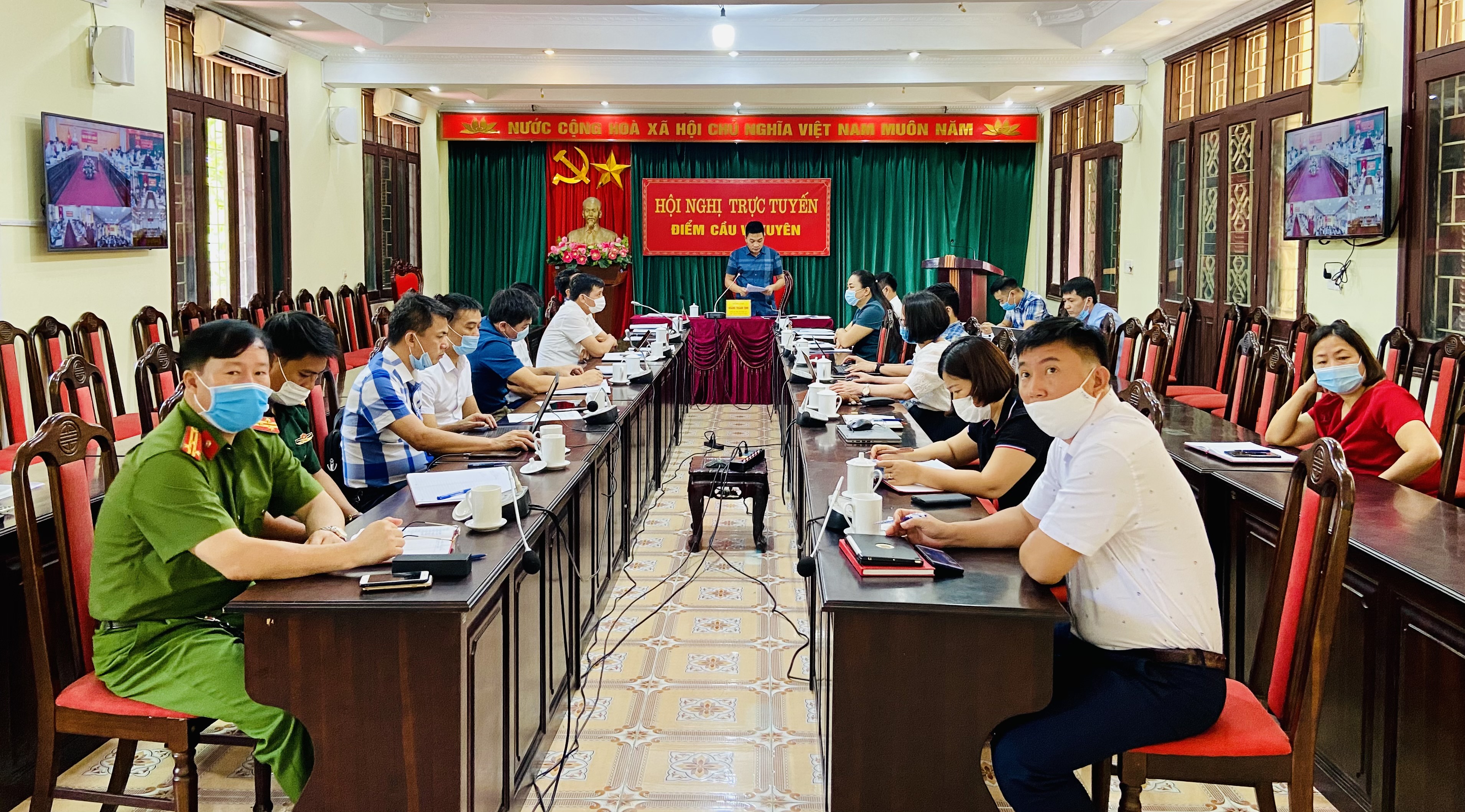 Vị Xuyên tham gia hội nghị trực tuyến UBND tỉnh họp phiên tháng 6
